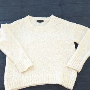 Sanctuary Cream Textured Crew Neck Sweater